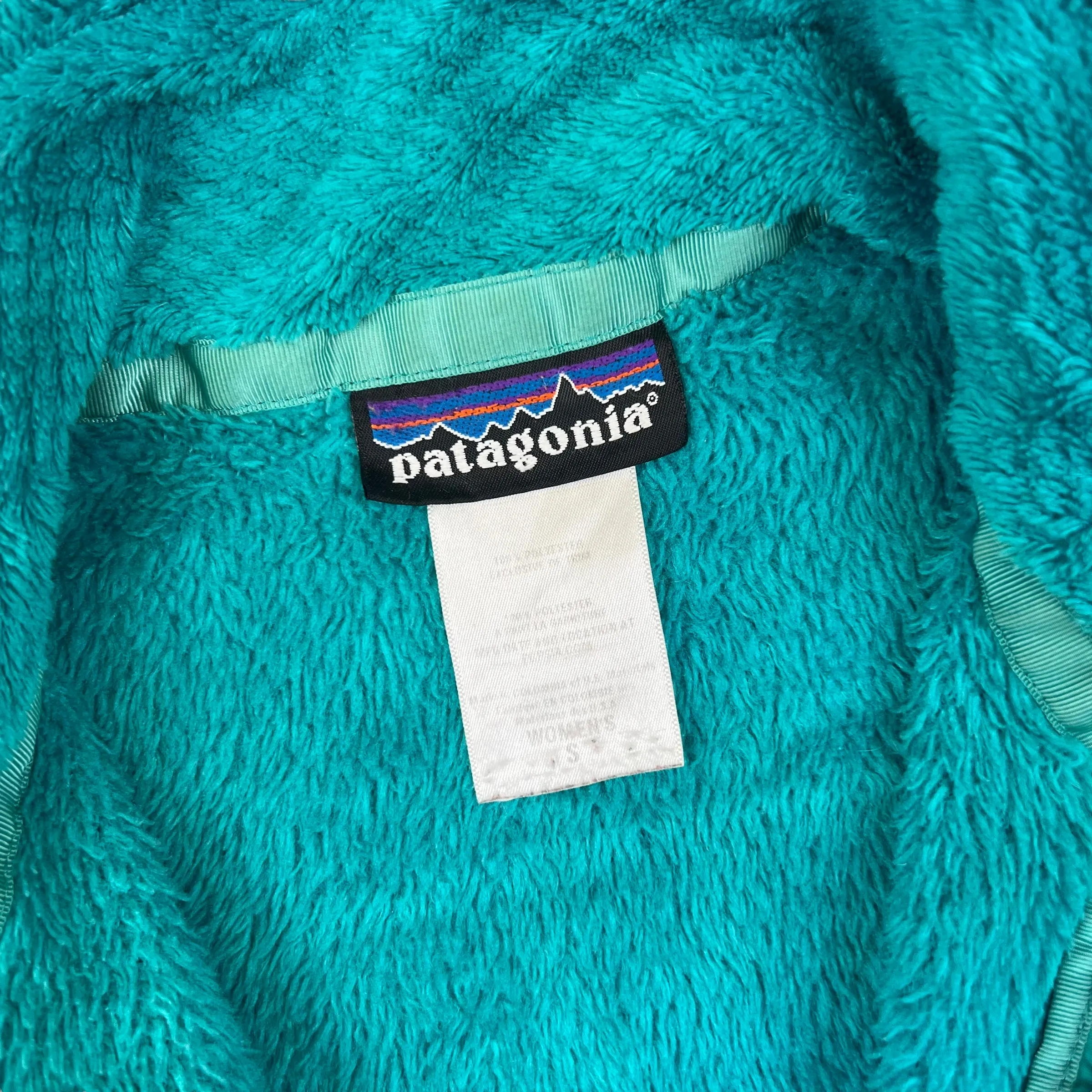 Patagonia Turquoise Blue Zip Up Fleece