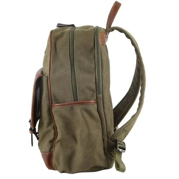 Pierre Cardin Canvas and Leather  Backpack PC3310