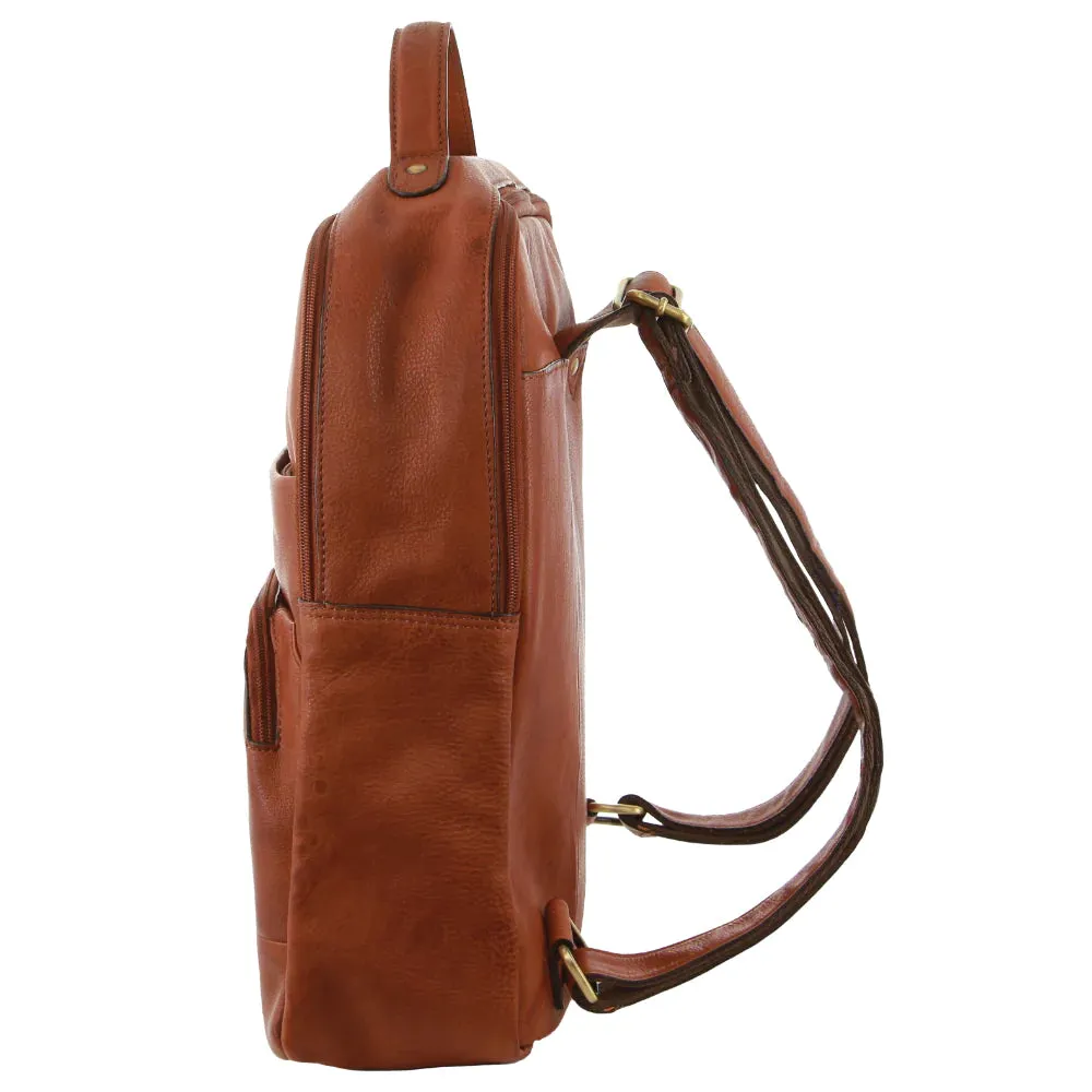 Pierre Cardin Rustic Leather Backpack PC2808