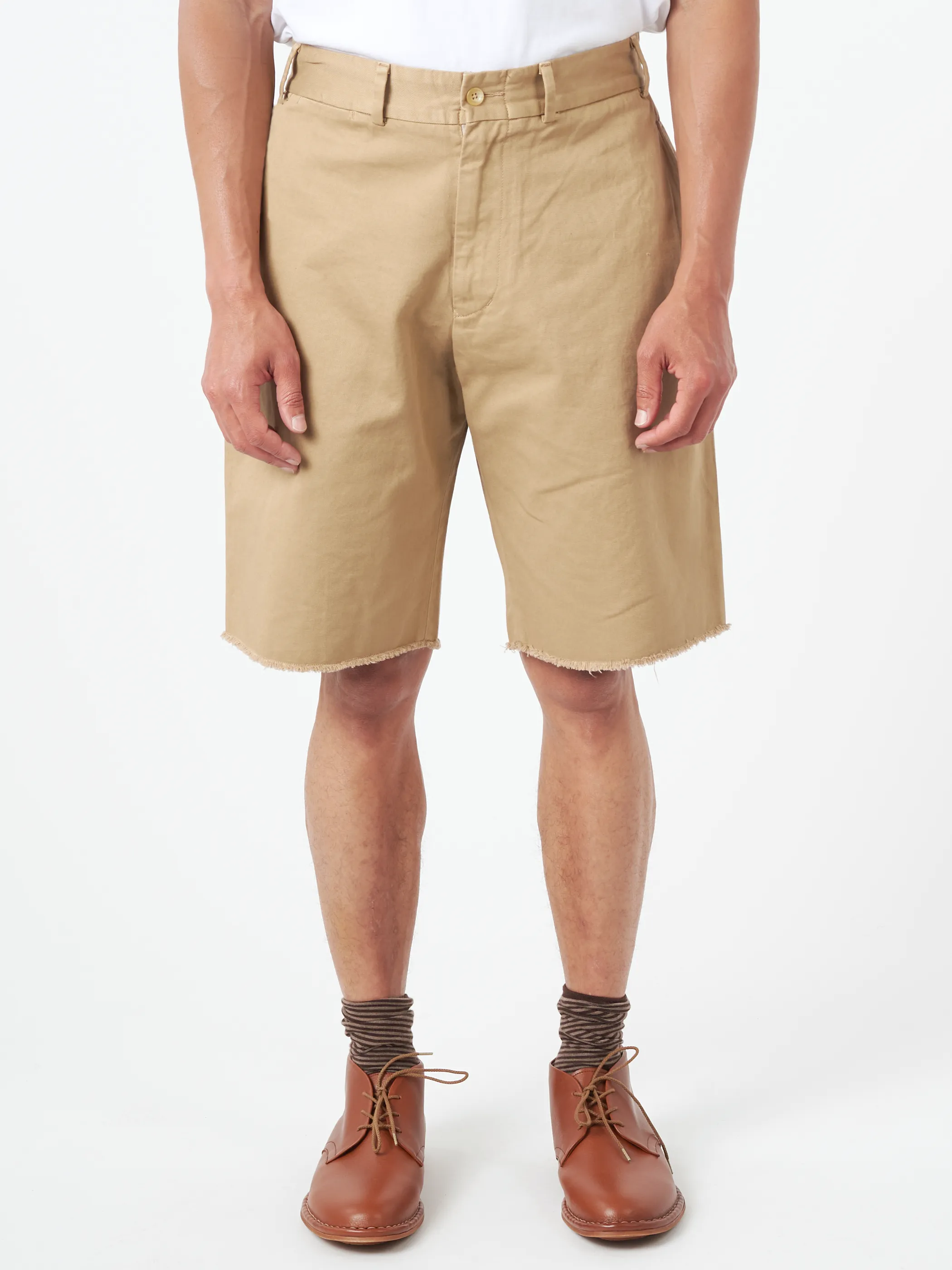 Plain Front Shorts