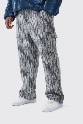 Plus Relaxed Fit Tapestry Cargo Pants