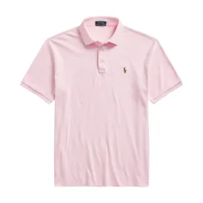 Polo Ralph Lauren Custom Slim Fit Soft Cotton Pink Polo Shirt | Menswear Online