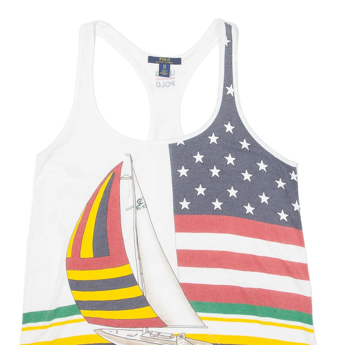 POLO RALPH LAUREN Mens Vest White Sleeveless USA XS