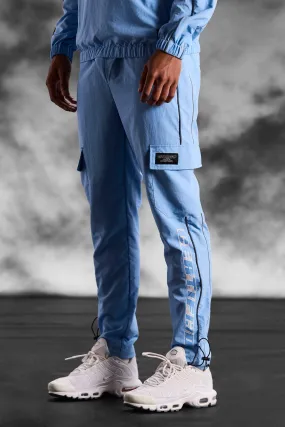 Printed Slim Nylon Cargo Pants