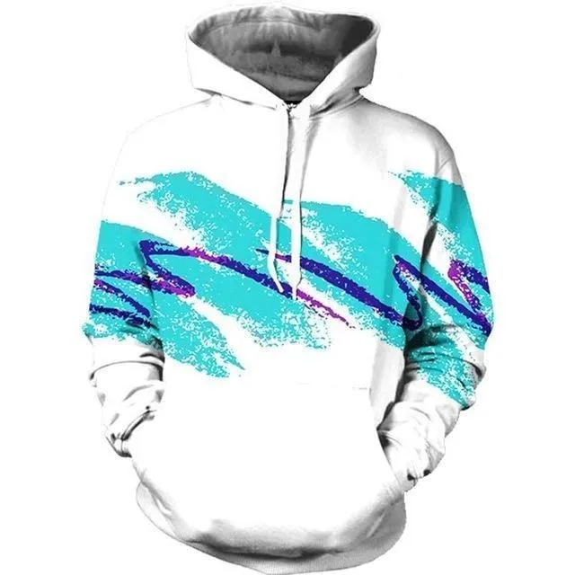 Printed Waves Hoodie