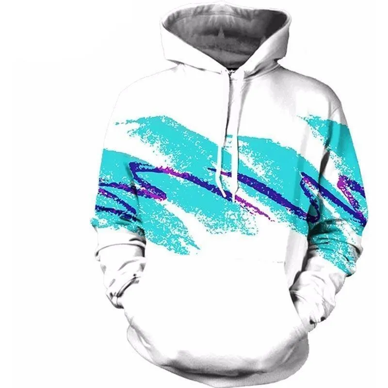 Printed Waves Hoodie