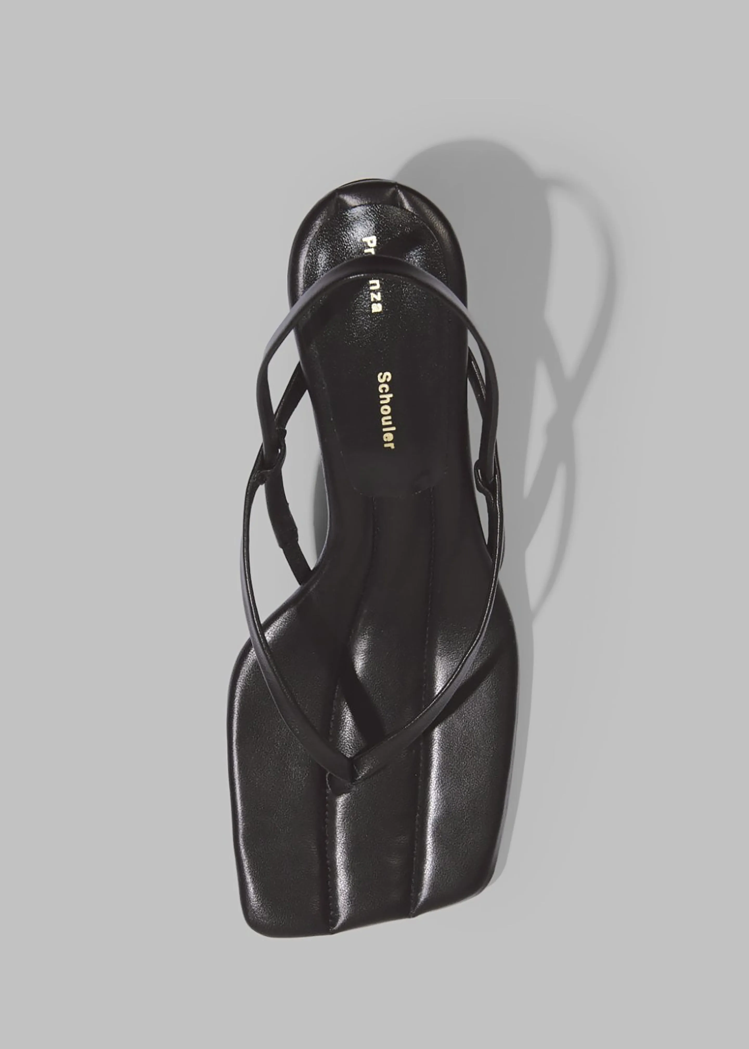 Proenza Schouler Square Thong Sandals - Black