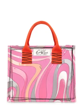 Pucci   Small 3D print denim tote bag 