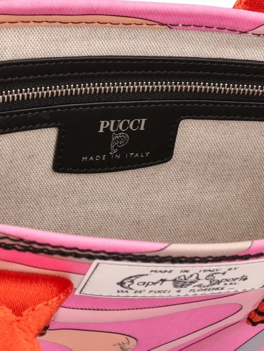 Pucci   Small 3D print denim tote bag 