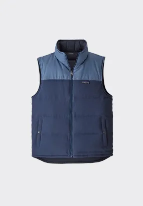 Reversible Bivy Down Vest - stone blue/woolly blue