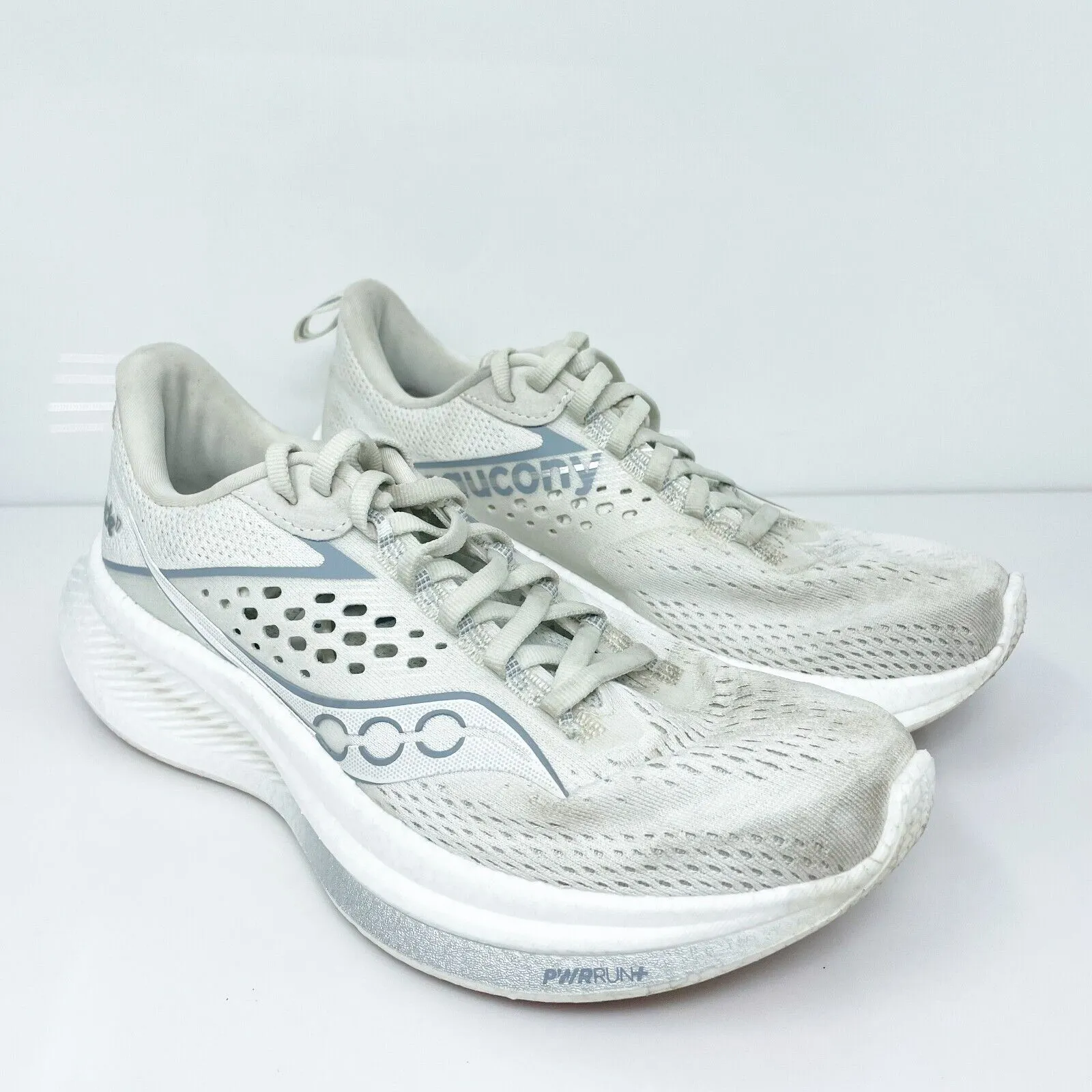 Saucony Womens Ride 17 S10924-102 White Running Shoes Sneakers Size 7