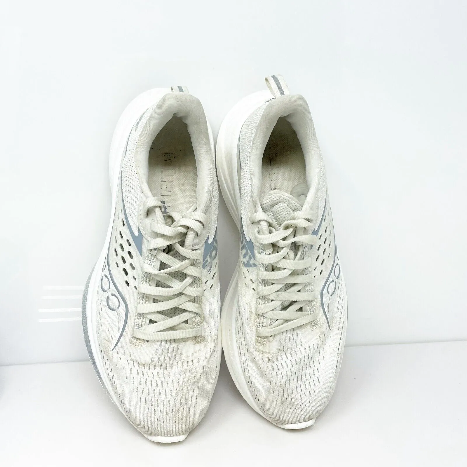 Saucony Womens Ride 17 S10924-102 White Running Shoes Sneakers Size 7