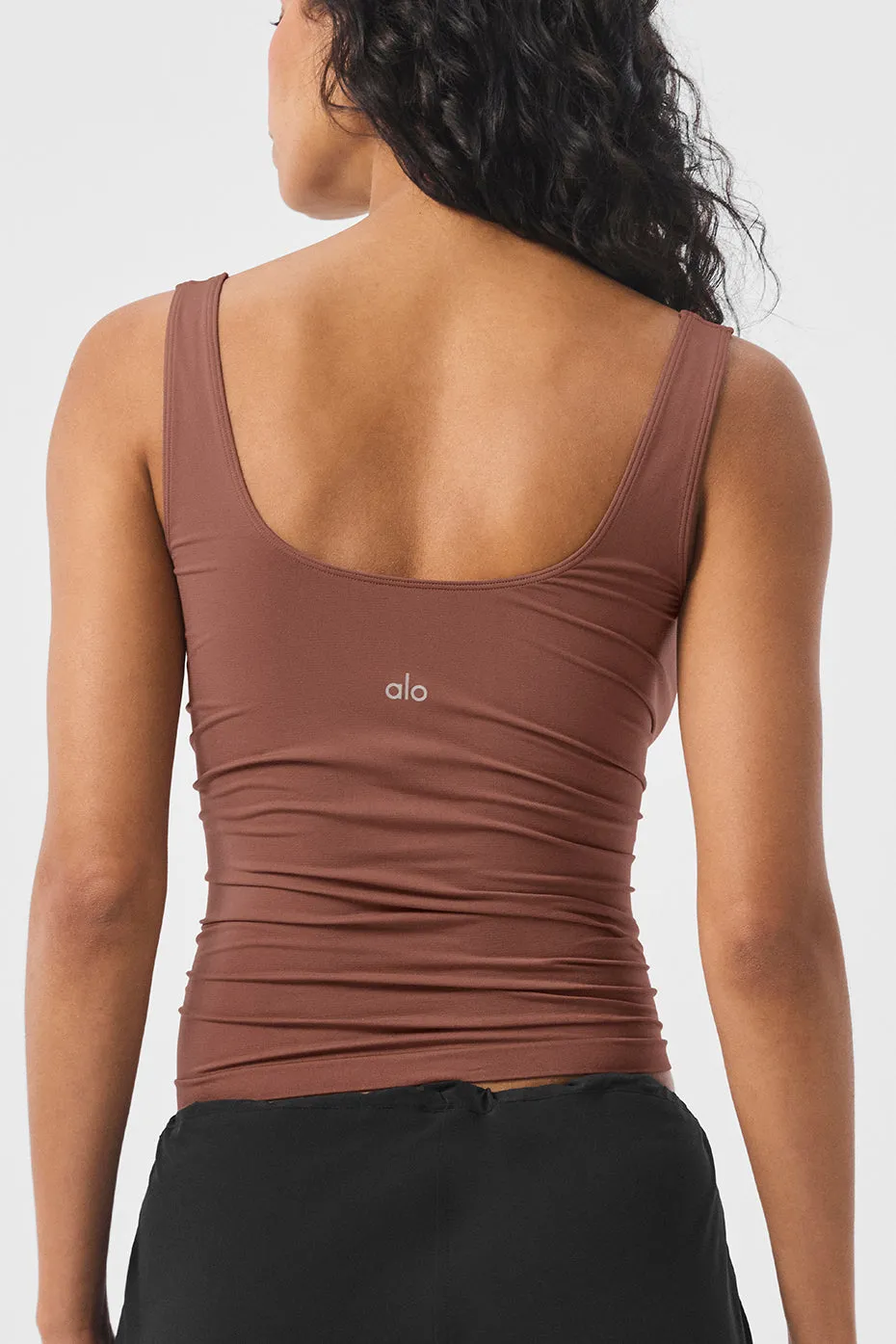 Sheer Glow Tank - Chestnut