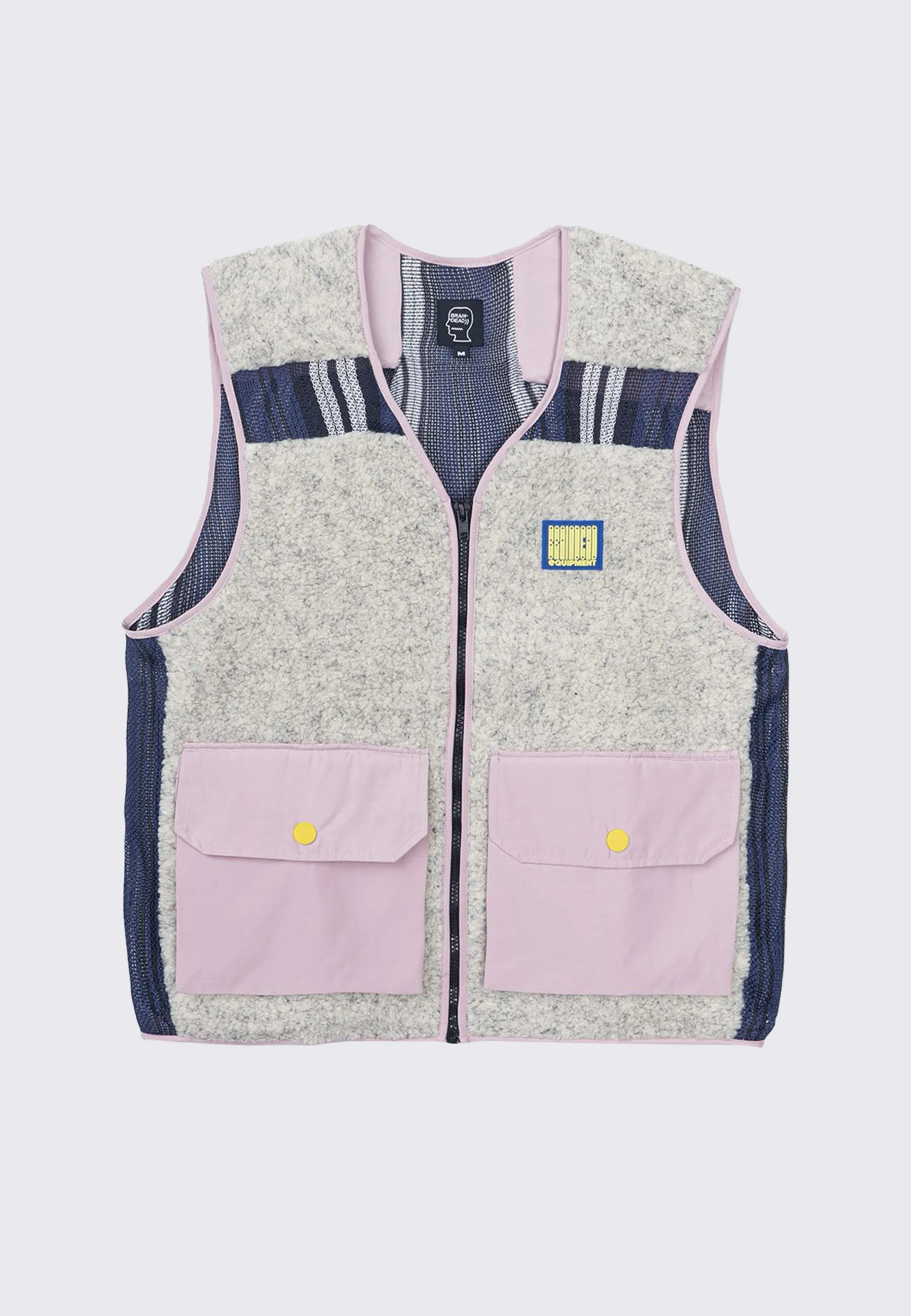 Sherpa Tactical Vest - cream/dust pink