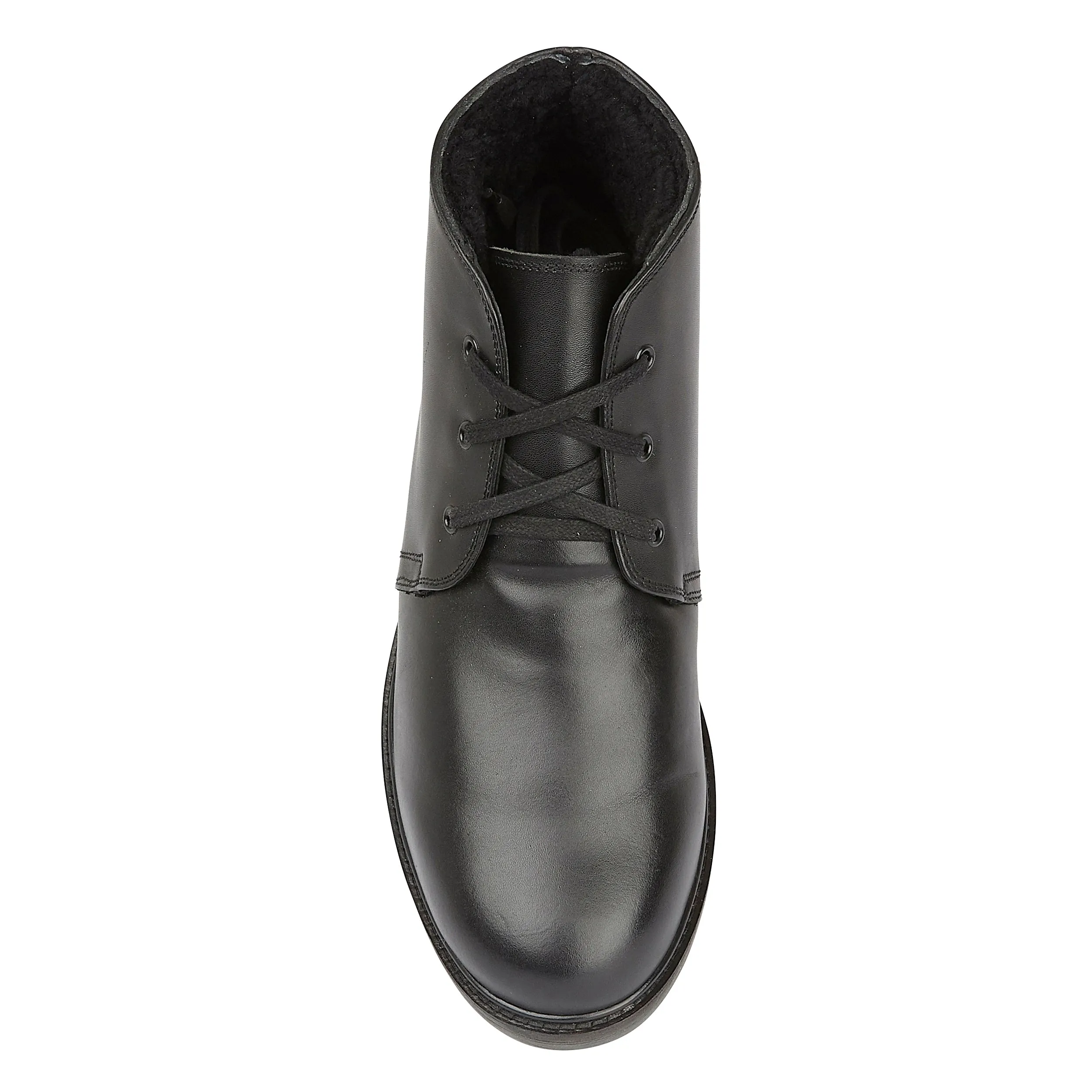 SOMERSET - Mens Leather Sheepskin Boots Black