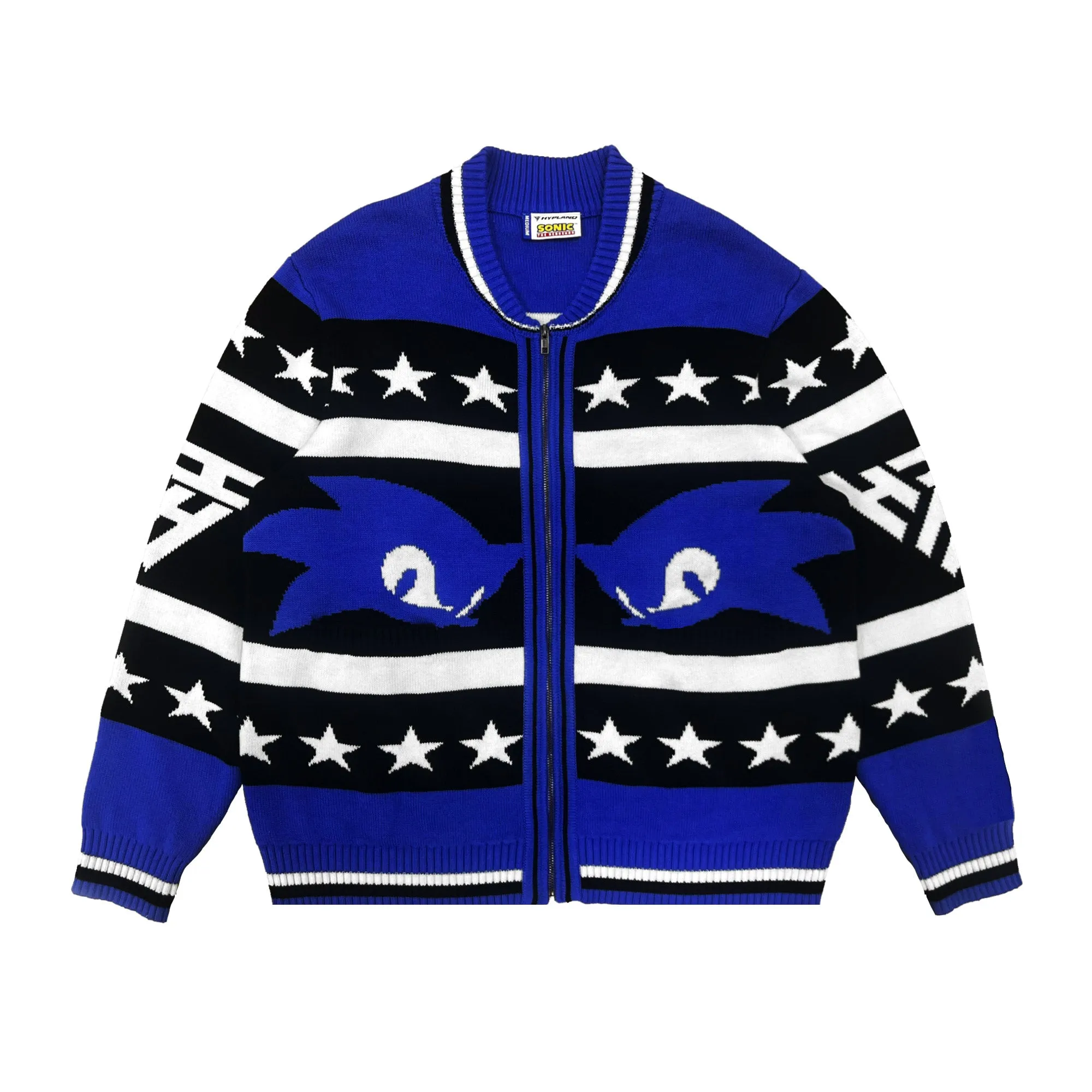 SONIC STARS KNIT CARDIGAN (BLACK)