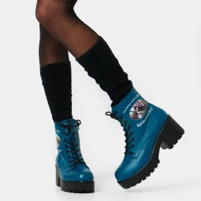 Spidermonkey Military Teal Boots