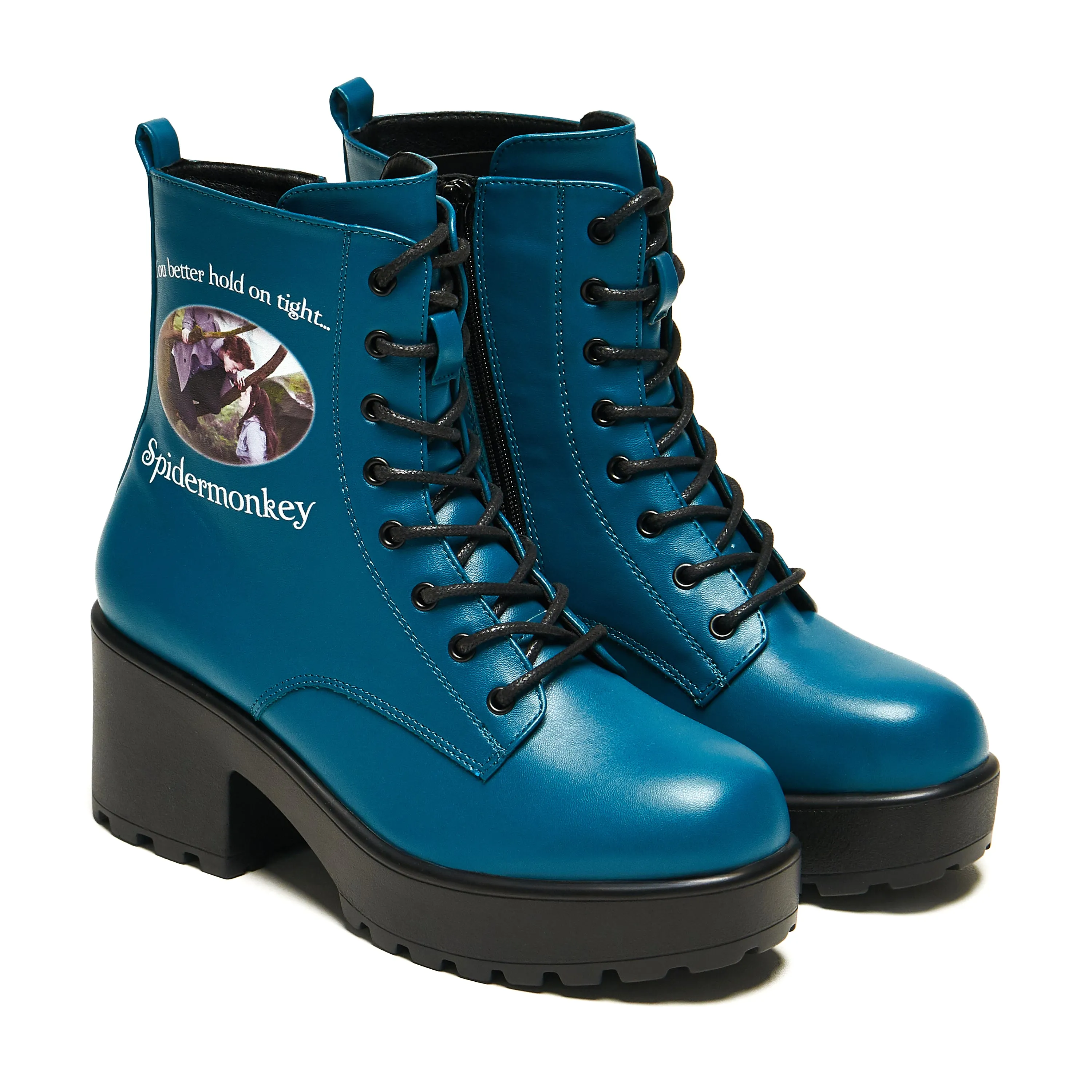 Spidermonkey Military Teal Boots