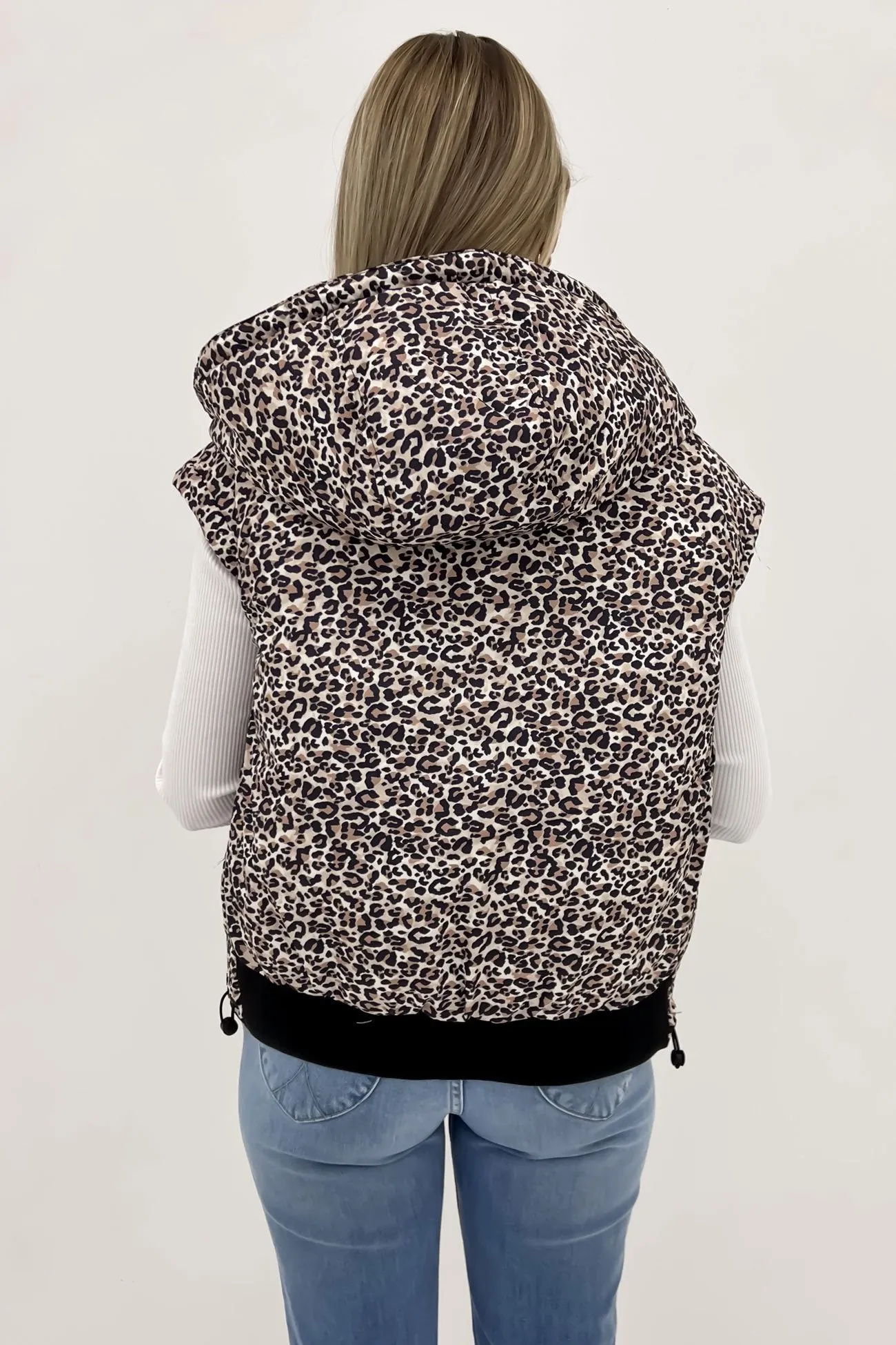 Sports Leopard Vest Black