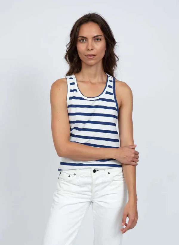 Stripe Tank - Navy