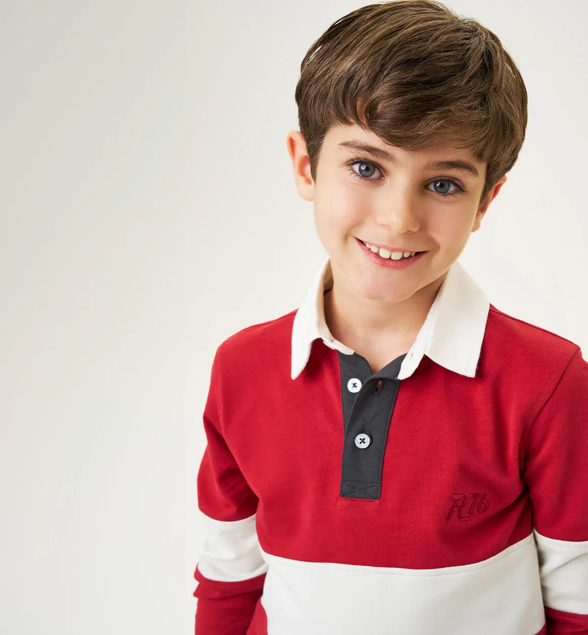 Striped polo shirt for boy