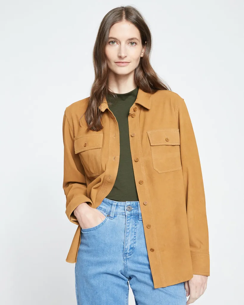 Suede Greenwich Jacket - Burnt Ochre