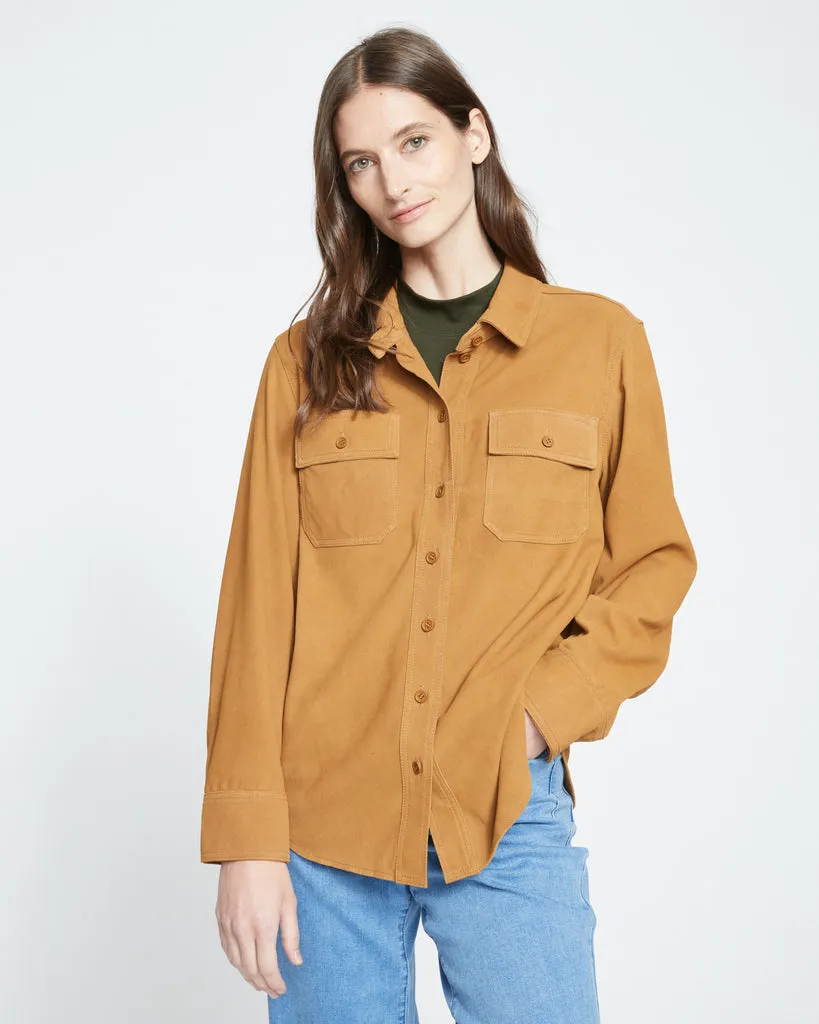 Suede Greenwich Jacket - Burnt Ochre