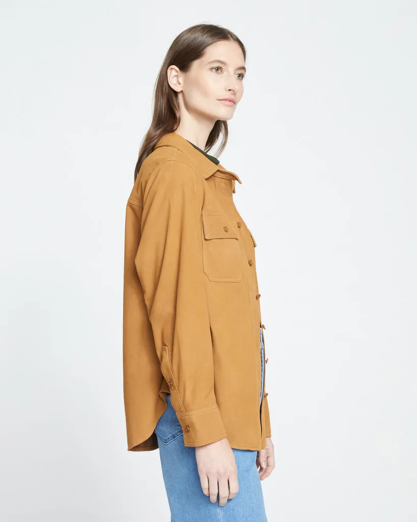 Suede Greenwich Jacket - Burnt Ochre