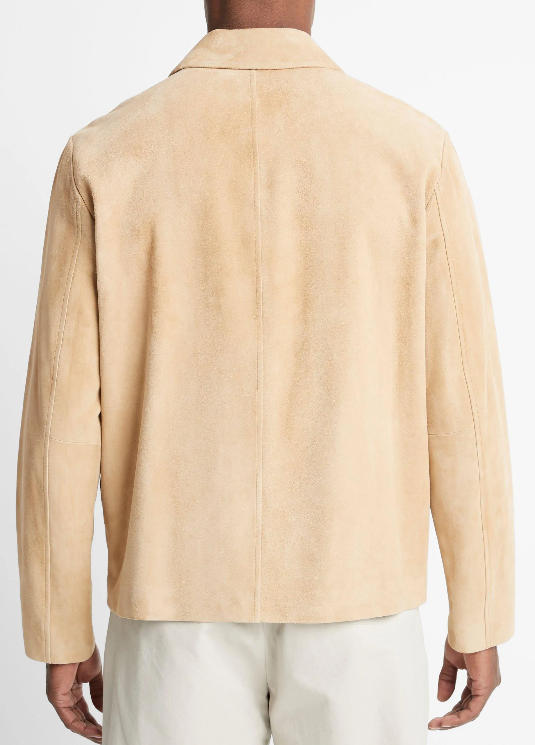 Suede Zip-Up Jacket