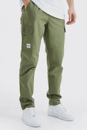 Tall Elastic Comfort Felt Detail Cargo Pants