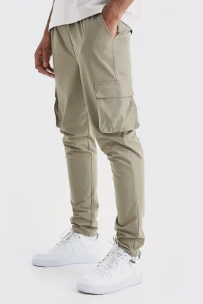 Tall Elasticated Skinny Technical Stretch Cargo Pants