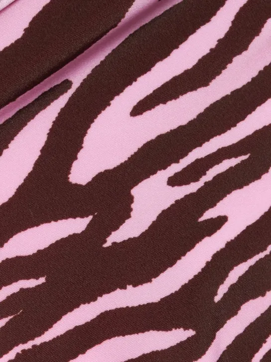 The Attico   Zebra printed bikini 