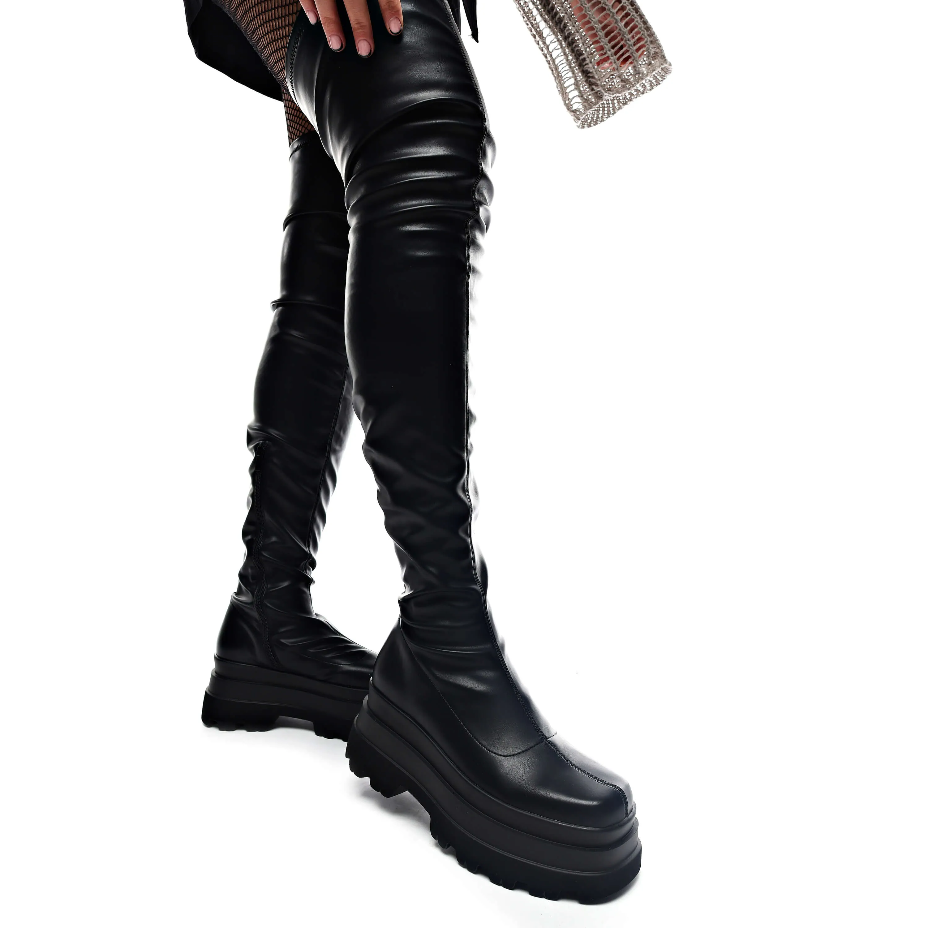 The Elevation Plus Size Thigh High Boots