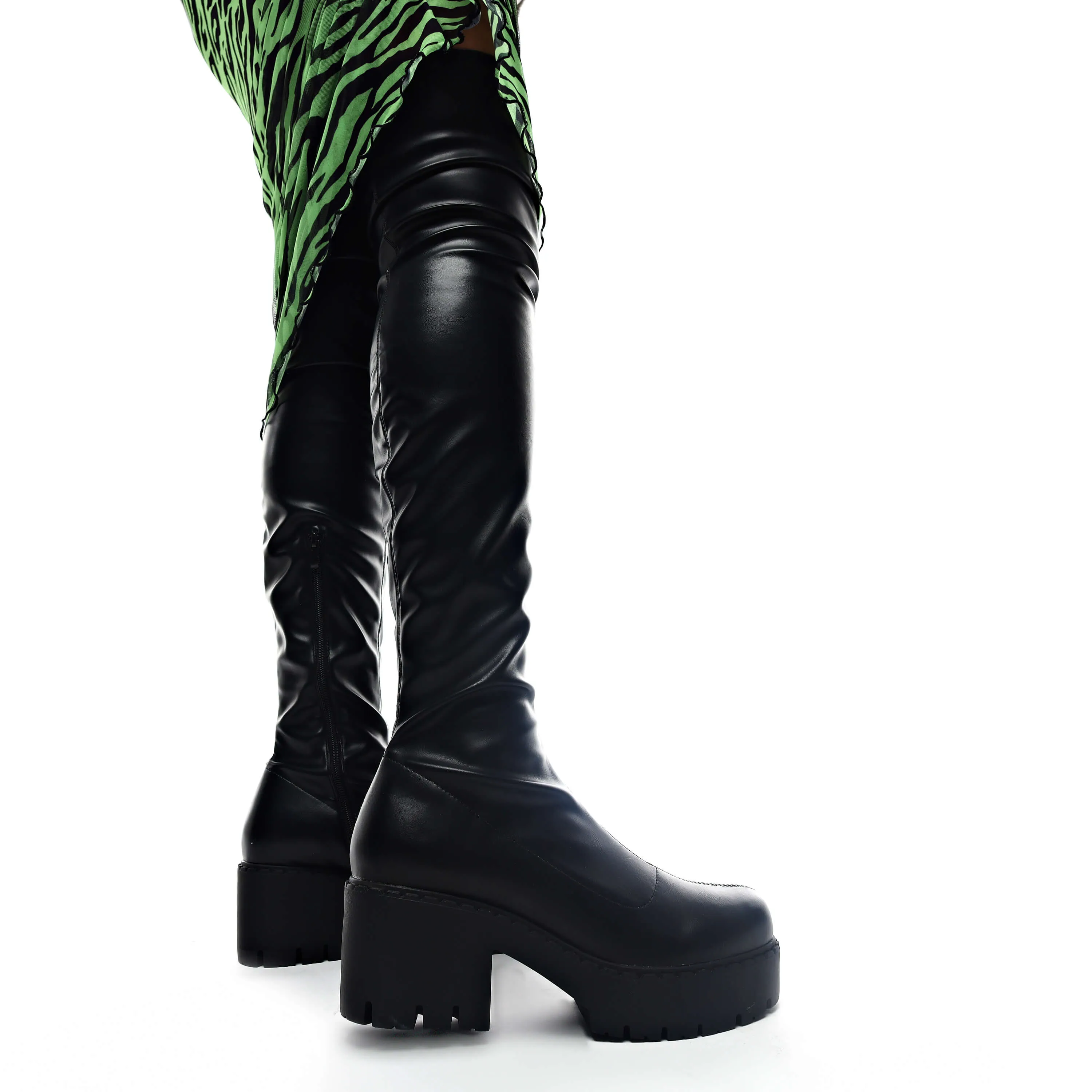 The Harmony Stretch Thigh High Boots