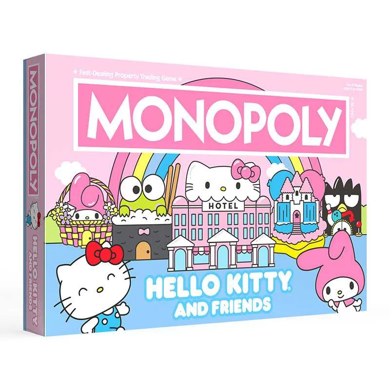 The OP Games Monopoly: Hello Kitty & Friends Board Game