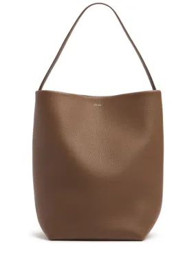 The Row   Large N/S Park grain leather tote bag 