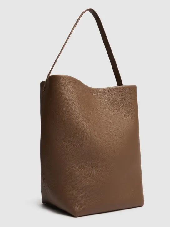 The Row   Large N/S Park grain leather tote bag 