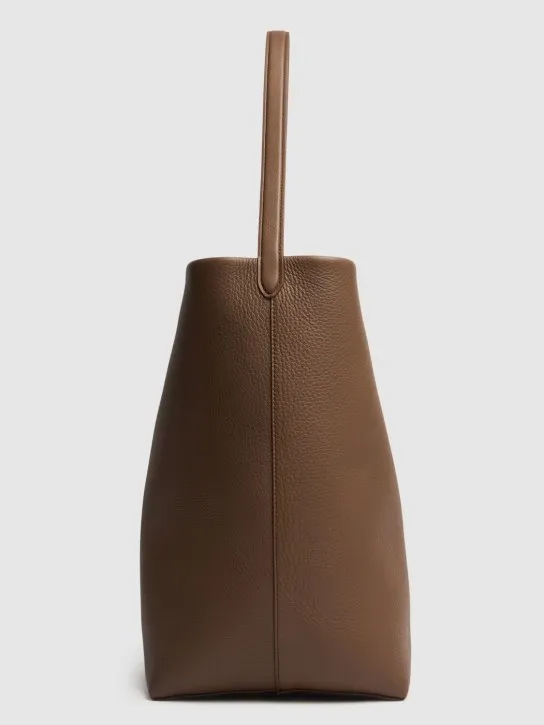 The Row   Large N/S Park grain leather tote bag 