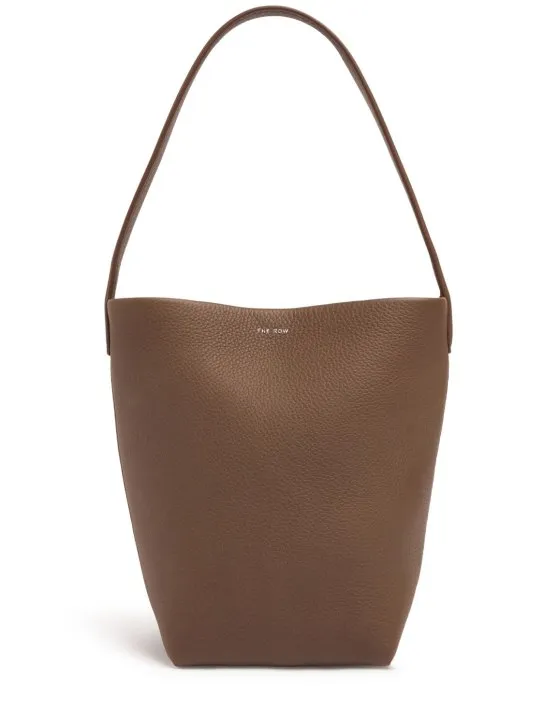 The Row   Small N/S Park grain leather tote bag 