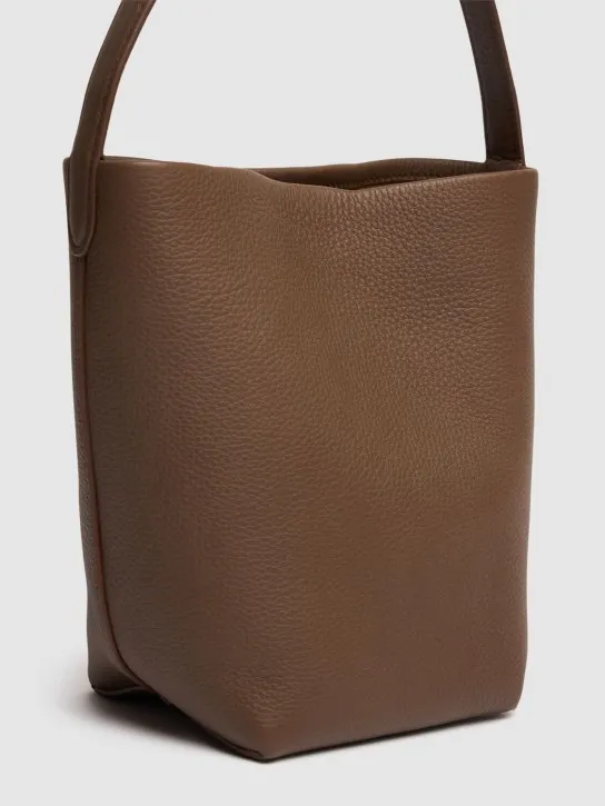 The Row   Small N/S Park grain leather tote bag 