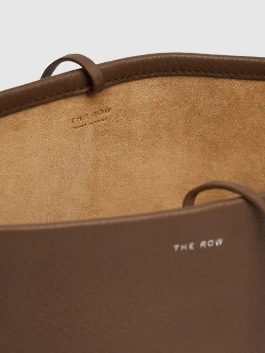 The Row   Small N/S Park grain leather tote bag 