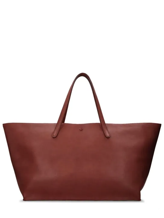 The Row   XL Idaho saddle leather tote bag 