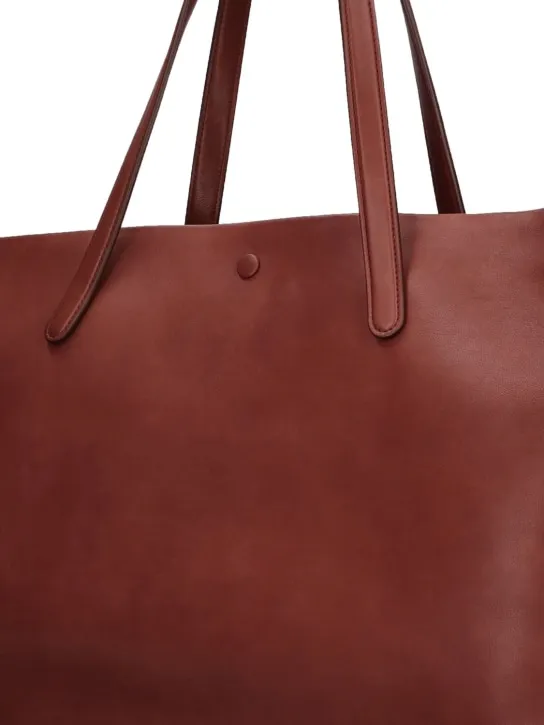 The Row   XL Idaho saddle leather tote bag 