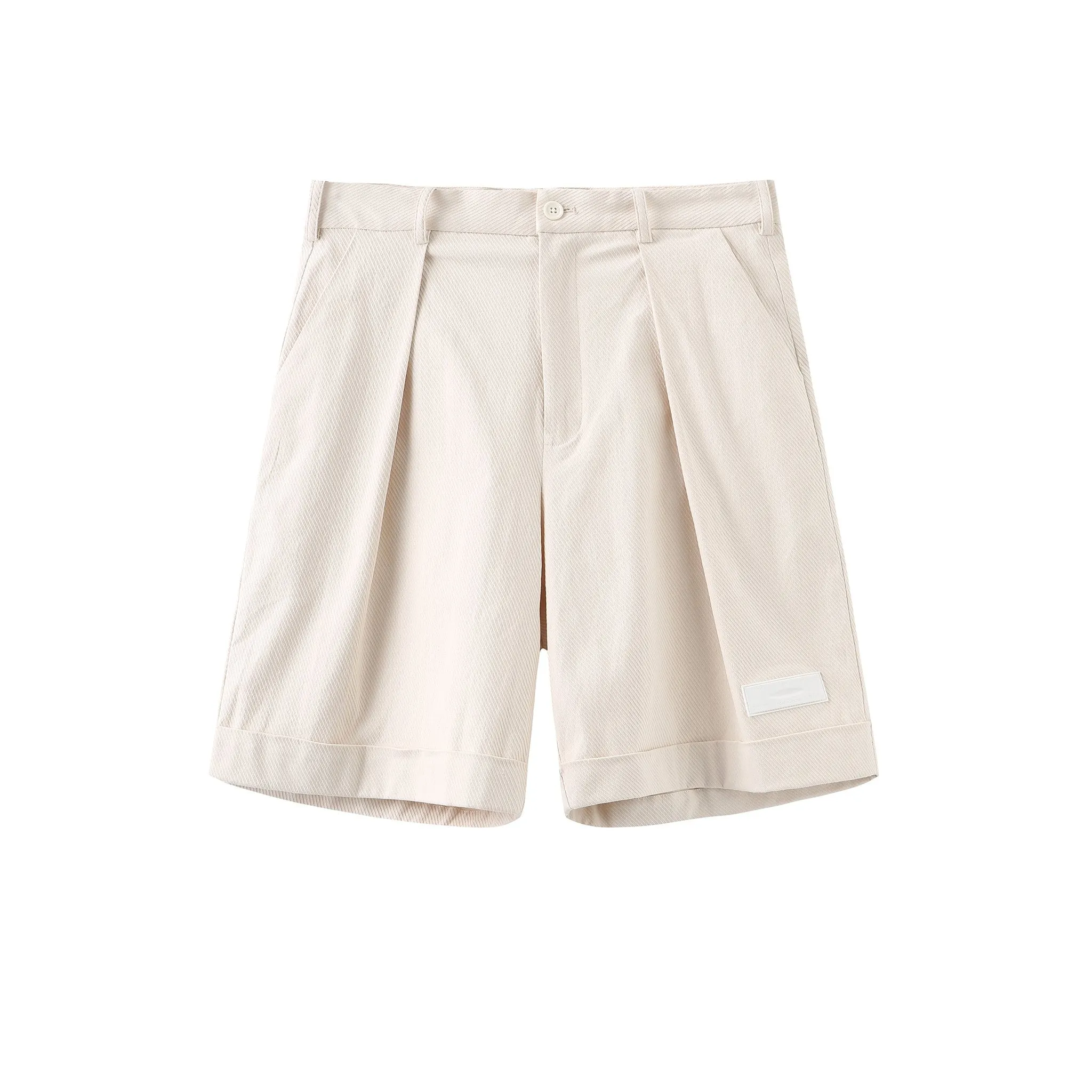 Twill Pleat Shorts-