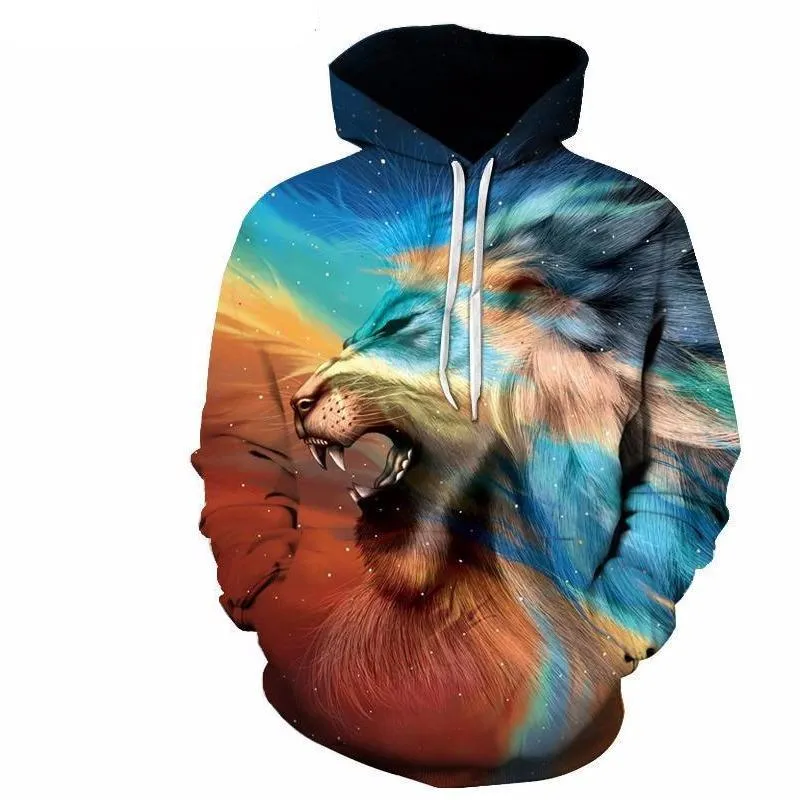 Unisex Light Prism Lion Hoodie