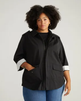 Upstate Stretch Cotton Twill Manor Jacket - Black