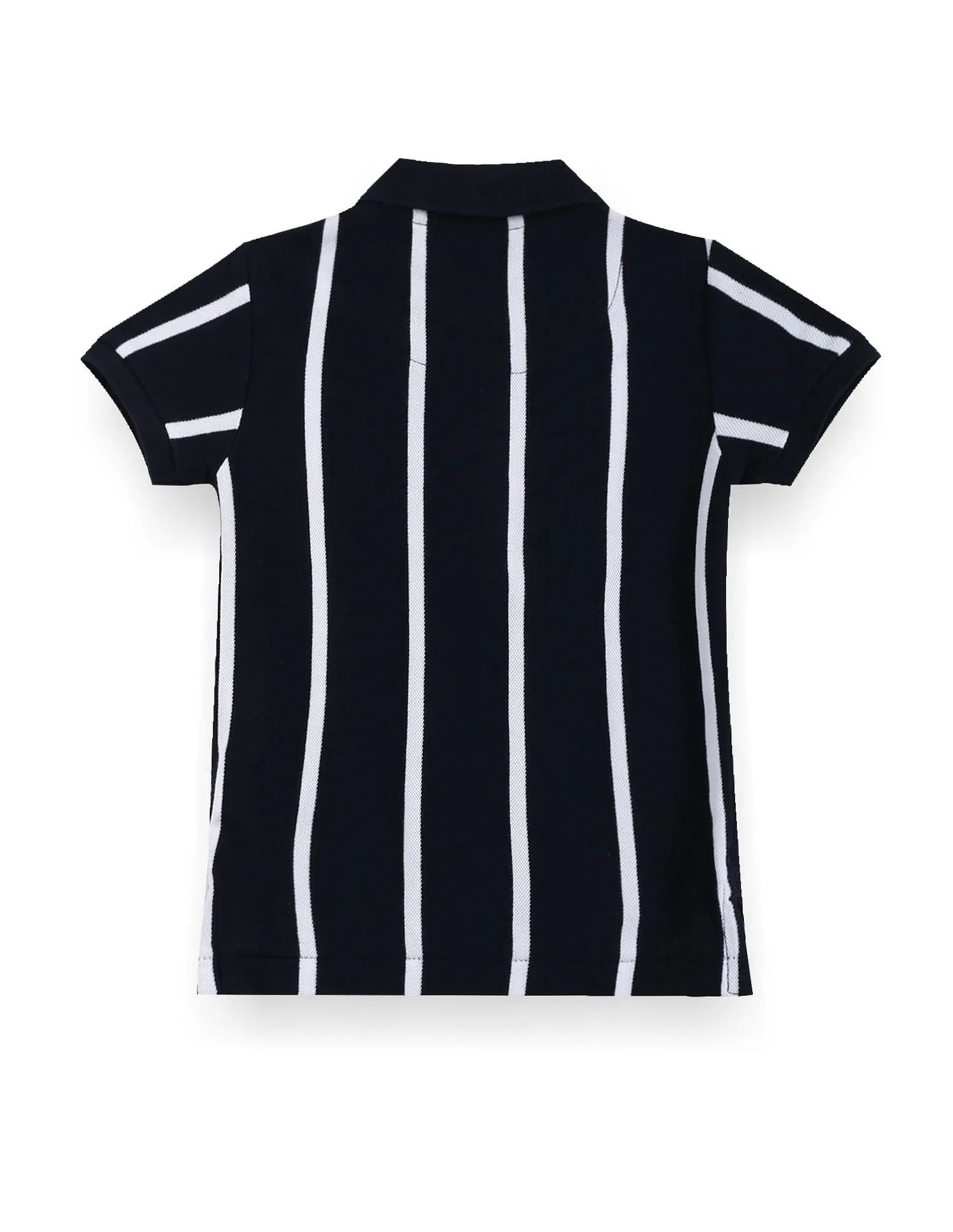 U.S. Polo Assn. Kids Boys Vertical Stripe Cotton Polo Shirt