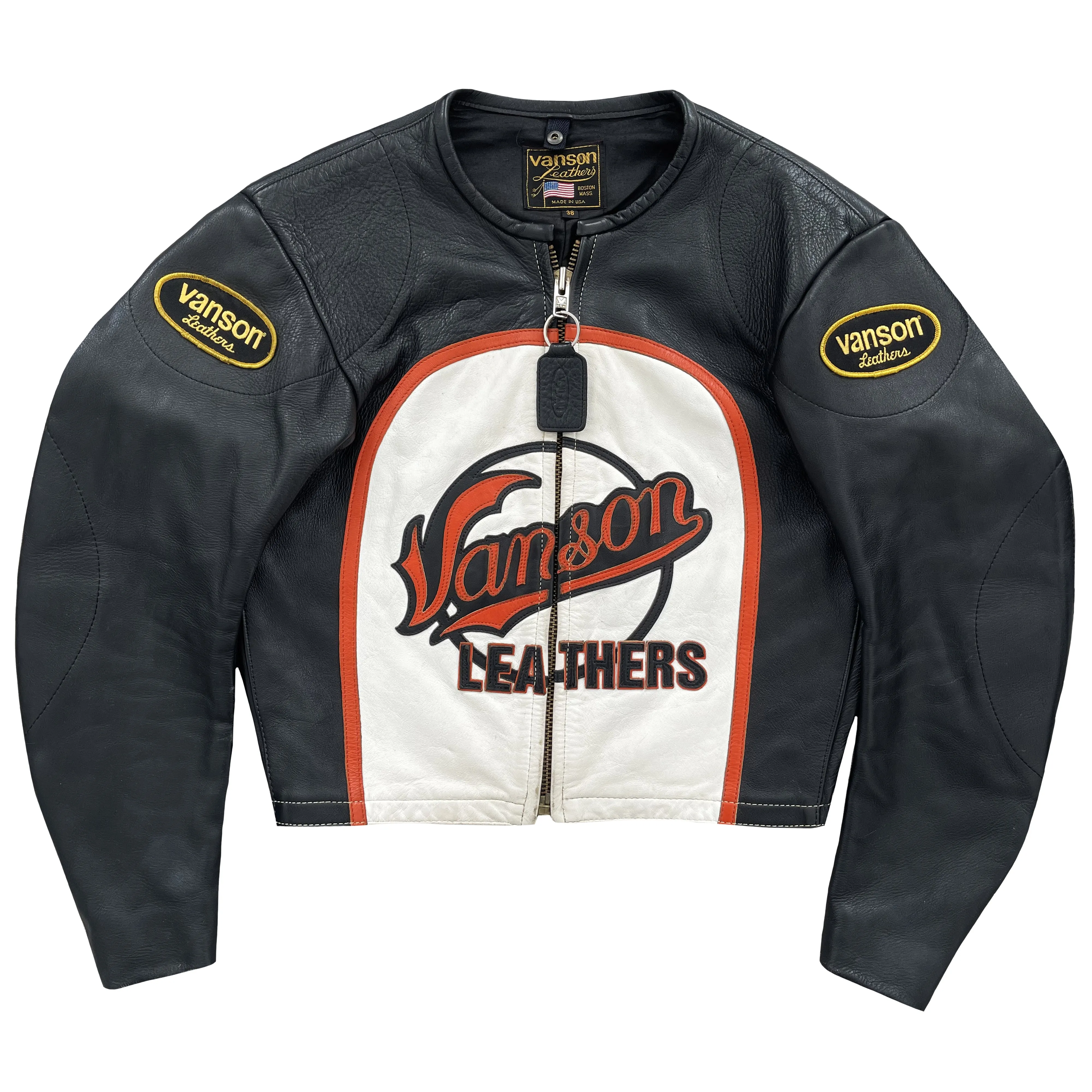 Vanson Leathers Bart Motorcycle Racer Jacket - S