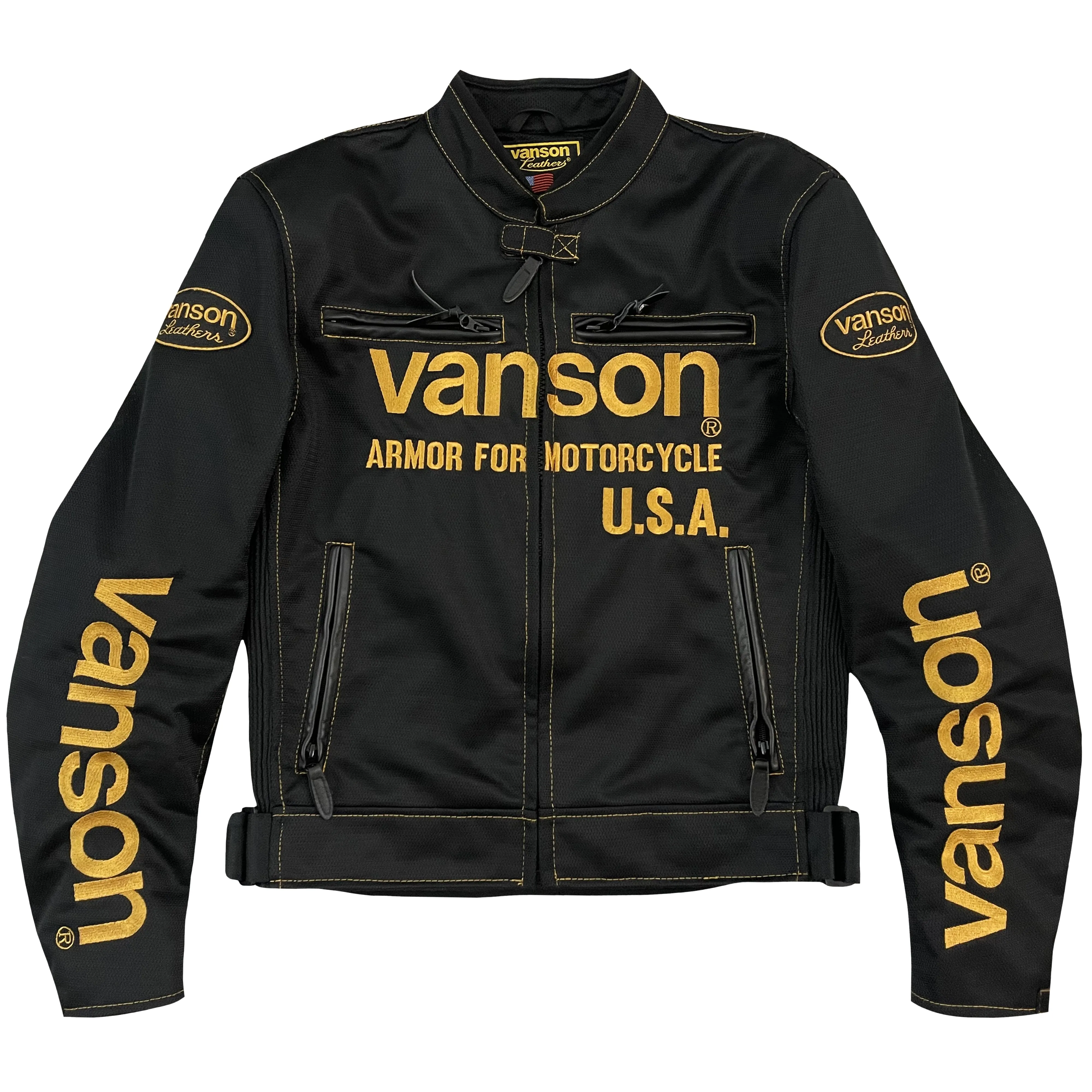 Vanson Leathers Motorcycle Racer Jacket - M