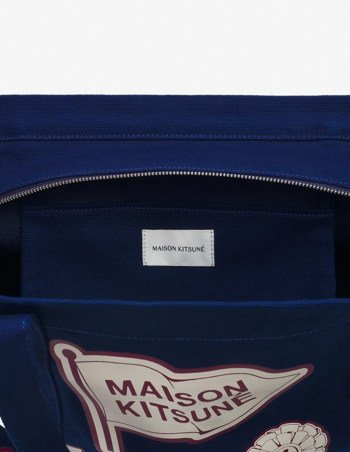 Varsity Patches Xxl Tote Bag Ink Blue